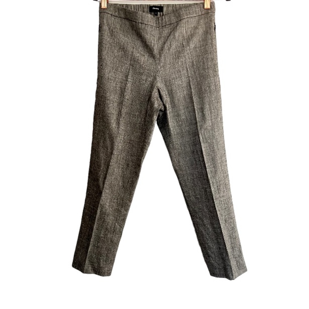 Theory Basic Pull On Pants Sharkskin Crunch Women… - image 2